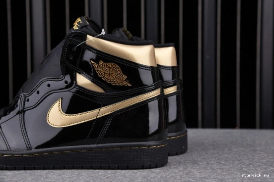 (2020) 555088-032 Retro 1 Metallic Air 555088-032 Jordan High Gold Black 0812